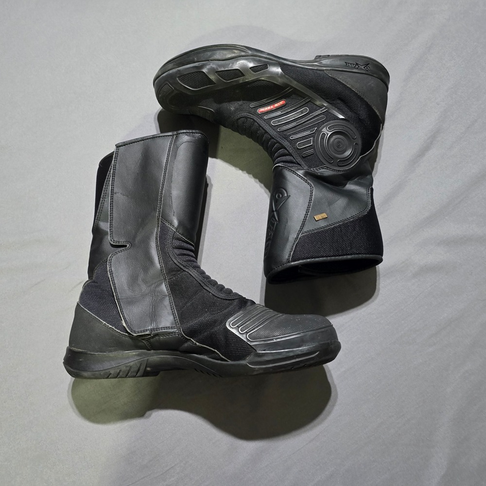 Oxtar Air Tech Motorcycle Boots Mens 48 Black Gore-Tex XCR Touring Racing Gear - Picture 1 of 14